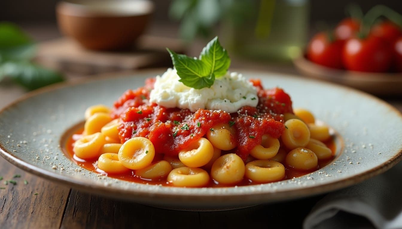 Illustration de l’article « Recette orecchiette à la tomate et stracciatella : le goût des Pouilles »
