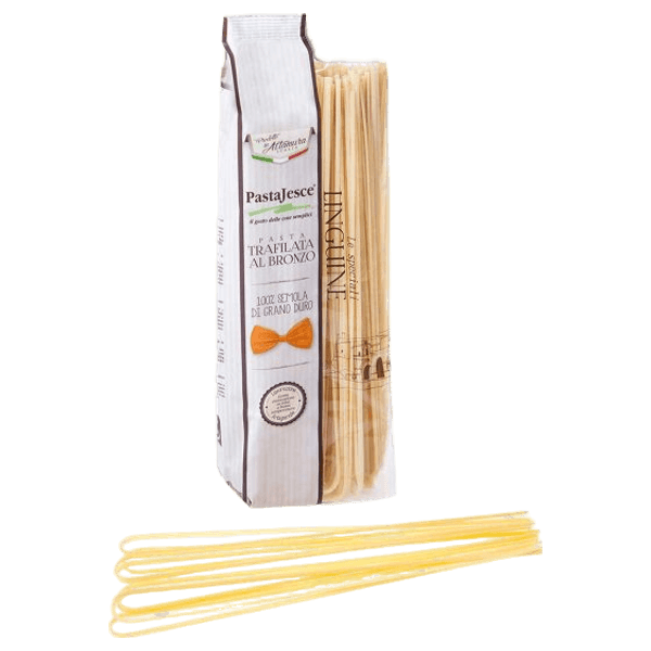Linguine lunghe con arco 2 sachets de 500 g – Pâtes sèches de semoule de blé dur