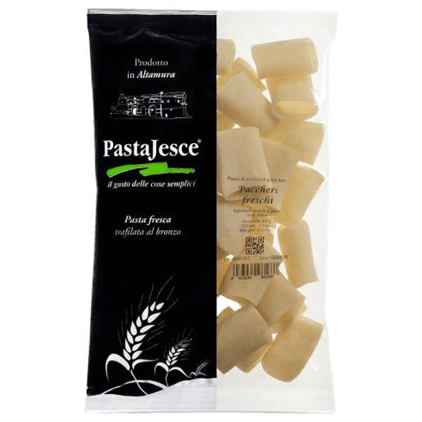 Paccheri 3 sachets de 400 g – Pâtes fraîches de semoule de blé dur