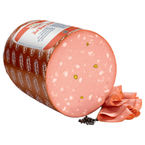 Mortadella Veroni aux pistaches IGP, demi pièce de 7 kg à trancher